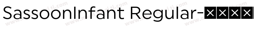 Sassoonlnfant Regular字体转换